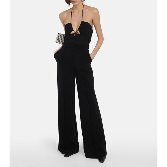 SIMKHAI Gala Plisse cutout jumpsuit